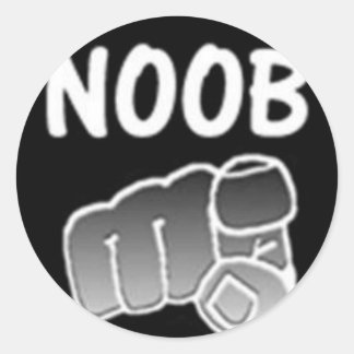 Sticker Rond noobs