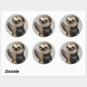 STICKER ROND NOODLE DE MAIN LENTE (Feuille)