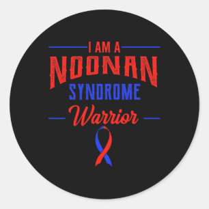 Sticker Rond Noonan Syndrome Guerrier Homme Turner Ms Turner