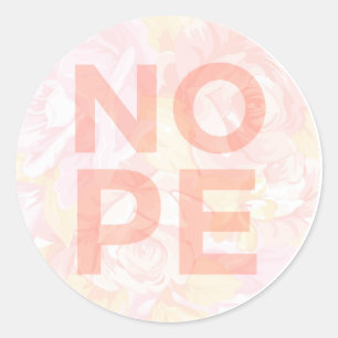STICKER ROND NOPE