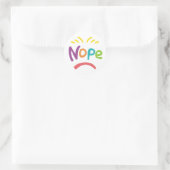 Sticker Rond Nope (Sac)
