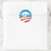 STICKER ROND NOPE AUCUN MOYEN (Sac)