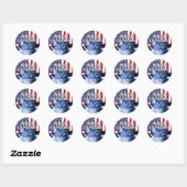 Sticker Rond Nora Présidente #4 (Feuille)