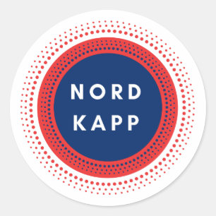 Sticker Rond Nordkapp Norvège