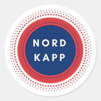 Sticker Rond Nordkapp Norvège