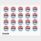 STICKER ROND NORM COLEMAN (Feuille)