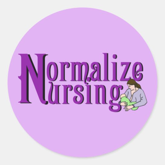 Sticker Rond Normaliser les soins infirmiers (Devant)