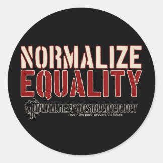 Sticker Rond NormaliserÉgalité, .