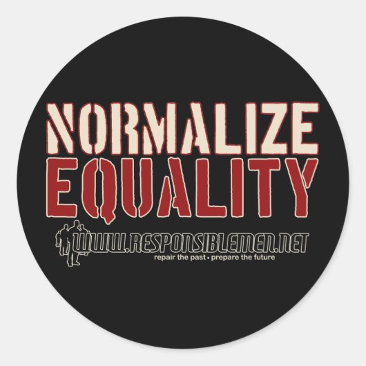 Sticker Rond NormaliserÉgalité, . (Devant)
