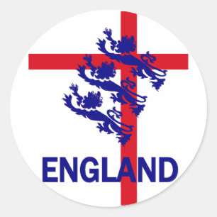 Sticker Rond Norme de l'Angleterre et croix royales de St