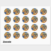 Sticker Rond North Berwick (Feuille)