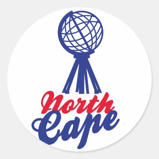 STICKER ROND NORTH CHÂTRE GLOBE SCULP. (Devant)