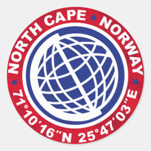 STICKER ROND NORTH CHÂTRE SPECIAL NORWAY