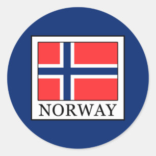 Sticker Rond Norvège