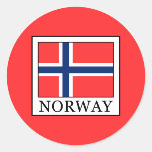 Sticker Rond Norvège