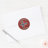 Sticker Rond Norvège Norvège (Enveloppe)