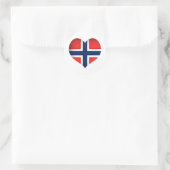 Sticker Rond Norway Flag (Sac)