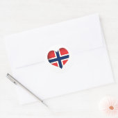 Sticker Rond Norway Flag (Enveloppe)