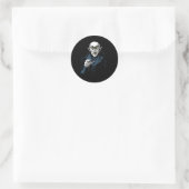 Sticker Rond Nosferatu Halloween Vampire Horreur Dracula (Sac)
