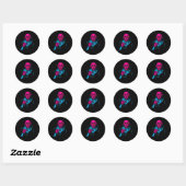 Sticker Rond Nosferatu Halloween Vampire Horreur Dracula (Feuille)