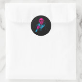 Sticker Rond Nosferatu Halloween Vampire Horreur Dracula (Sac)