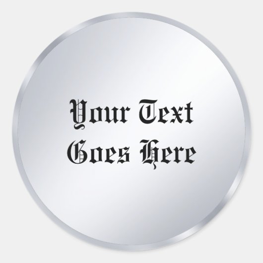 Sticker Rond Nostalgale Vieux Style Texte Calligraphie Script A (Devant)