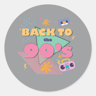 Sticker Rond Nostalgie joueuse
