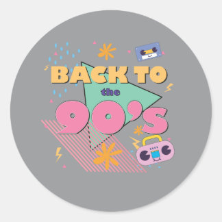 Sticker Rond Nostalgie joueuse
