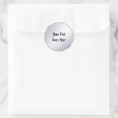 Sticker Rond Nostalgie Vieux Style Texte Calligraphie Script Ar (Sac)