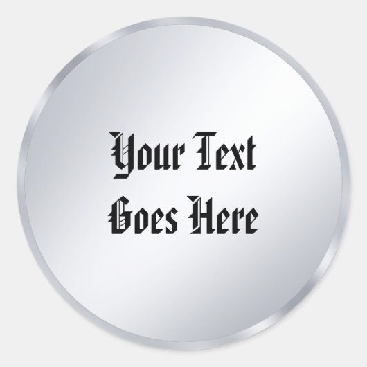 Sticker Rond Nostalgie Vieux Style Texte Calligraphie Script Ar (Devant)
