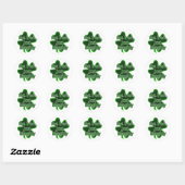 Sticker Rond Not Irish Just Naughty St. Patrick's Day (Feuille)