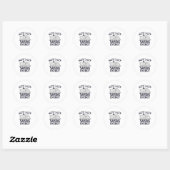 Sticker Rond Not lazy, Saving Energy Cat (Feuille)