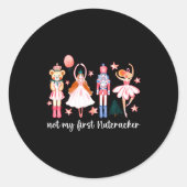 Sticker Rond Not My First Nutcracker Ballet Sugar Fairy Plum Fu (Devant)
