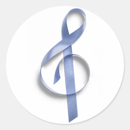 Sticker Rond Note bleue (Devant)