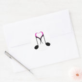 Sticker Rond notes d'amour : 8e note : (Enveloppe)