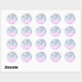Sticker Rond Notes musicales (Feuille)