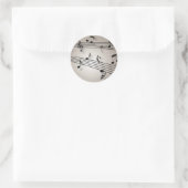 Sticker Rond Notes musicales (Sac)