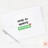 Sticker Rond Notification Favorite - Lumineux (Enveloppe)