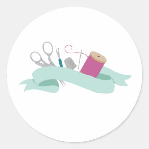 Sticker Rond Notions de couture