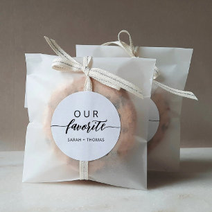 Sticker Rond Notre cadeau favori de calligraphie moderne