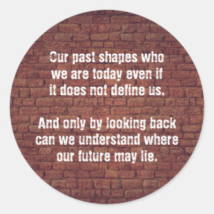 Sticker Rond Notre citation