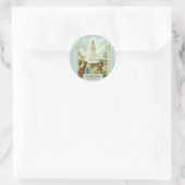 Sticker Rond Notre-Dame de Fatima Enfants Moutons (Sac)