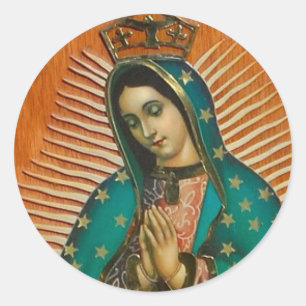 STICKER ROND NOTRE DAME DE GUADALUPE