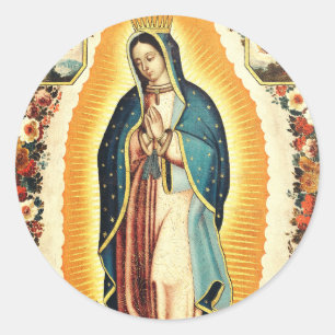 Sticker Rond Notre-Dame de Guadalupe
