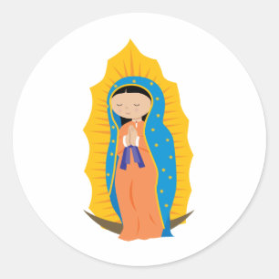Sticker Rond Notre-Dame de Guadalupe
