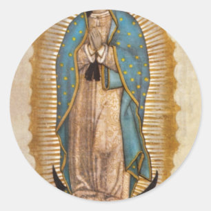 Sticker Rond Notre Dame de la Guadalupe