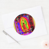 Sticker Rond Notre Dame de la Guadalupe (Enveloppe)