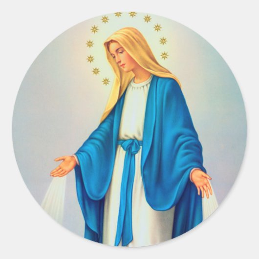 Sticker Rond Notre Dame de l'Immaculée Conception (Devant)