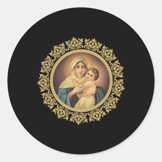 Sticker Rond Notre Dame De Schoenstatt Mère Thrice Admirable Ca (Devant)