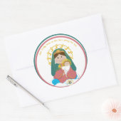 Sticker Rond Notre Dame étoile de la mer (Enveloppe)